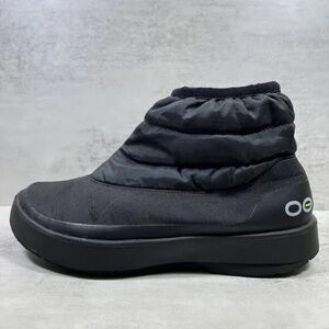 Oofos Oomg Nylon Low Bootie Recovery Ankle Boots - Women's Size 9 - Black